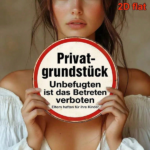 CIFbuy 1pc 8x8 Inch Round French Aluminum Sign, Vintage Private Property No Trespassing Warning Plaque, 2D Flat Decorative Metal Sign F TikTok, TikTok, Self-pickup Logiopics - Image 8