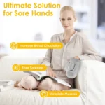 Cordless Hand Massager with 14 Airbags, 3 Massage Modes 5 Intensity Levels 3 Heat Levels for Arthritis Carpal Tunnel Relief,Cordless Hand Massage Tool for Arthritis Carpal Tunnel Pain - Image 12