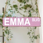 CIFbuy Emma Blvd Wooden Sign 4x16 Inches Wall Decor For Park Community Farmhouse Home Commercial Use (TikTok, temu pick-up service)