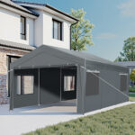 10X20FT Carport Car Port Canopy Grey - Image 7