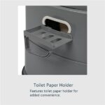 Portable Toilet with Non-slip Mat Grey - Image 19