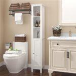 66.92" Tall Bathroom Storage Cabinet with Adjustable Shelves,1 Doors Freestanding Cabinet with Anti-Tip, Open compartments, for Home, Small Spaces, Bathroom,Kitchen, Living Room, White - Image 21