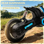 Blue 24V 350W Electric Dirt Bike - Twist Grip Throttle up to 15 MPH Ideal for Ages 13+ with Adult Supervision Required - Image 4