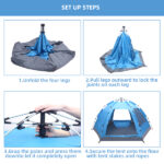 3-4 Person Automatic Family Tent Instant Pop Up Waterproof for Camping Hiking Travel Outdoor Activities - Image 12