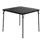 34" Folding Card Table, Square Portable Game Night Dining Table for Camping, Black (Shipment from Walmart)