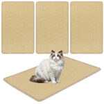 2-Pack 32"x20" Natural Sisal Cat Scratching Mats, Multifunctional Resting & Play Pads for Multi-Cat Households - Image 3
