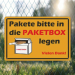 CIFbuy 1pc PVC Tin Sign "Pakete Bitte In Die, Paketbox Legen" 8x12 Inch Waterproof UV Protected, Sturdy Hard Foam Board Unframed Durable "Pakete BitikTok, "Pakete BitikTok, ted Self-enckup Logiople - Image 8