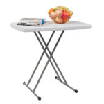 Replace 59374361 76*50*70.5cm Liftable Garden Plastic Table White - Image 5