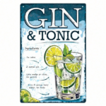 CIFbuy Dodino Retro Gin Tonic Roostertail Metal Sign, Bar Phrases Vintage Iron Wall Art, 8x12in Wall-Mount Decor For Bar Kitchen RoostikTok, RoostikTok, rt Self-nyckup Logiopenon - Image 8