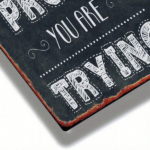 CIFbuy Vintage Metal Wall Art 8x12 Inch, Inspirational Quote Iron Sign, 2D Flat Blackboard Style Home Decor, Mistakes Are Proof You Are TikTok, TikTok, Are Self-pickup Logiopics - Image 6