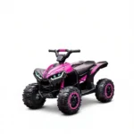 Pink 12V Electric Kids ATV – 4 Wheeler Ride On Toy with Dual Motors, 3.7 MPH Top Speed, Music & Headlights - Image 2