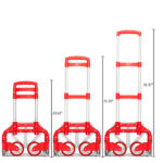Portable Foldable Telescopic Trolley Trolley Luggage Trolley Red - Image 22