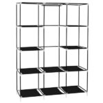 67" Portable Closet Organizer Wardrobe Storage Organizer with 10 Shelves Quick and Easy to Assemble Extra Space Black - Image 9