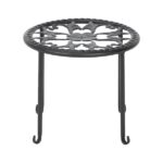 4 Round Ironwork Plant Racks With 4-1 Black Paint Prints - Image 3