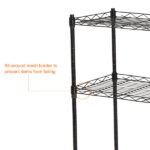 Changeable Assembly Floor Standing Carbon Steel Storage Rack Black - Image 16