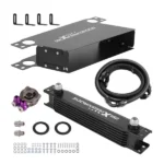 7 Row Engine Oil Cooler Universal 10AN Kit Aluminum w/ Braided Hoses 1m 1.2m - Image 6