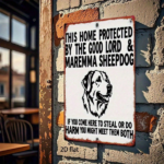 CIFbuy Guardian Dog Maremma Sheepdog Metal Sign, 8x12 Inch" 2D Flat Iron Art, Decor Home Protector Plaque For Living Room 8x1ikTok, 8x1ikTok, t Self-pickup Logiopics - Image 4