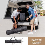 3 x 3m Two Doors & Two Windows Practical Waterproof Right-Angle Folding Tent Khaki - Image 4