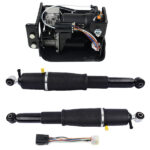 Pair Rear Air Suspension Shocks + Compressor Pump for Cadillac Escalade Chevrolet Avalanche Suburban 1500 Tahoe GMC Yukon 2001-2013 25979391 19300046 19299545 - Image 7