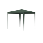 3 * 3m 4 sided (two doors), spiral tube pergola made of green PE fabric, 10'x10 'party tent with 4 detachable sides, outdoor heavy-duty pergola, wedding tent with spray painted iron pipes - Image 3