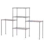 Changeable Assembly Floor Standing Carbon Steel Storage Rack Black - Image 46