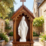 31.5" Virgin Mary Garden Statue, All-Weather MgO Religious Sculpture for Outdoor & Indoor Decor - Image 8