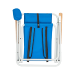 Same Code 99460325 4-Position Adjustable Folding Beach Chair, Steel Tube Frame Oxford Fabric Lounge Chair, 7.9" Seat Height, 17.7" W x 17.3" D, 120KG Heavy Duty Capacity, Portable Outdoor Patio Camping Chair, Blue - Image 25