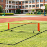 10ft Portable Multi-Sport Net Set - Soccer Tennis/Pickleball/Badminton/Mini Tennis with Sideline for Training Red Includes Storage Bag - Image 5