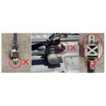 Seat Belt 3 Point Universal Retractable Safety Belt Black - Image 3