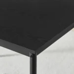 Casual Wood and Metal Rectangular Table, Black finish for Indoor (Shipment from Walmart) - Image 4