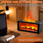 Upgraded 300ml Fireplace Diffuser Essential Oil 7 Colorful Large Flame Fire Humidifier Changing Aroma Diffuser for Aromatherapy Yoga Room Bedroom, Room, Office, Home with Remote Timer and Auto Off - Image 11