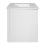 30" Modern Floating Bathroom Vanity with Oval Knobs & Round Edge, Soft-Close Drawer Slides, Bathroom Cabinet with Ceramic Sink - Image 3