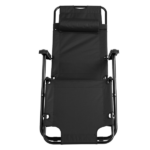 Portable Dual Purposes Extendable Folding Reclining Chair Black - Image 4