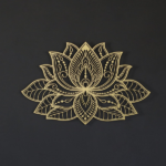 CIFbuy Zen Mandala Lotus Aluminum Wall Art Holiday Gift Home Decor(TikTok, temu pick-up service)