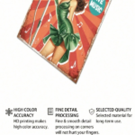 CIFbuy Globleland Vintage Karaoke Metal Tin Sign, Up Women Wall Art, Unframed Music Themed Home Decor 8x12in ikTok, ikTok, Self-inckup Logiopin - Image 3