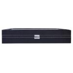 24 Compartments Top-level Opening Style Leather Watch Collection Box Black - Image 4