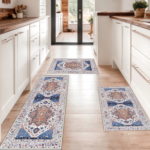 Boho Kitchen Rug Sets 3 Piece with Runner Non Slip Kitchen Rugs and Mats Washable Kitchen Mats for Floor Thick Kitchen Floor Mat Carpet Runner Rugs for Hallway Laundry Holiday Decor - Image 21