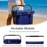 25QT Portable Cooler, Insulated Hard Cooler with Bottle Opener, Cup Holder, Forming Ruler, 5-7 Day Ice Retention, Travel, Beach, Camping, Fishing - Image 5