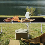 6ft Aluminum Alloy Folding Table black - Image 6