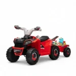 Red 6V Kids Electric Car – Forward & Reverse, Wear-Resistant Wheels, for 1.5-3 Years Old - Image 2