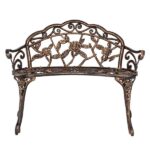 38.5" Cast Aluminum Outdoor Courtyard Decoration Park Leisure Rose Chair SAME AS 05671529 - Image 2