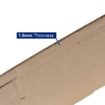 50pcs 8.7 "x 4.3" x 1 "(22x11x2.5cm) thickness 1.8mm aircraft box corrugated cardboard box kraft paper color - Image 5