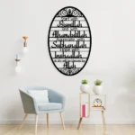 CIFbuy Metal Baked Paint Islamic Dhikr Quote Oval Wall Art Muslim Home Decor (TikTok, temu pickup) - Image 4