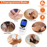 Electric Muscle Stimulator Dual Channels Pulse Massager Pain Relief Therapy Tens Device with Electrode Pads Wires - Image 10