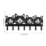 CIFbuy™ Cat Wall Hooks Iron Key Clothing Storage Decor Rack (TikTok, temu pick-up service)