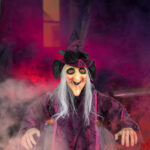 71in Life Size Hanging Witch Talking Halloween Everyday Decoration - Image 4