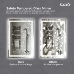 24"x32" LED Bathroom Mirror, Front-Lit and Back-Lit, 3 Color Tem Adjustable, Brightness Memory, Anti-fog LED Vanity Mirror[Unable ship on weekends, TK/TEMU only for pickup, only TX10643 warehouse supports GOFO] - Image 7