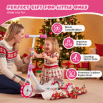 3-Wheel Kids Scooter with LED Light-Up Wheels for Toddlers Ages 2+ - Image 8