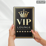 CIFbuy 1pc Elegant VIP Lounge Metal Wall Art, Luxury" Crown Star Iron Plaque Sign, Waterproof Dustproof Durable Unframed 2D Flat Decor Art, LuxuryikTok, Art, LuxuryikTok, t Self-pickup Logiopics - Image 3