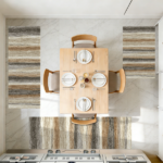 Three-piece kitchen rug set, non-slip and washable, abstract pattern kitchen hallway rug, soft and comfortable, suitable for sinks, floors, entrances, hallways and bathrooms. - Image 13